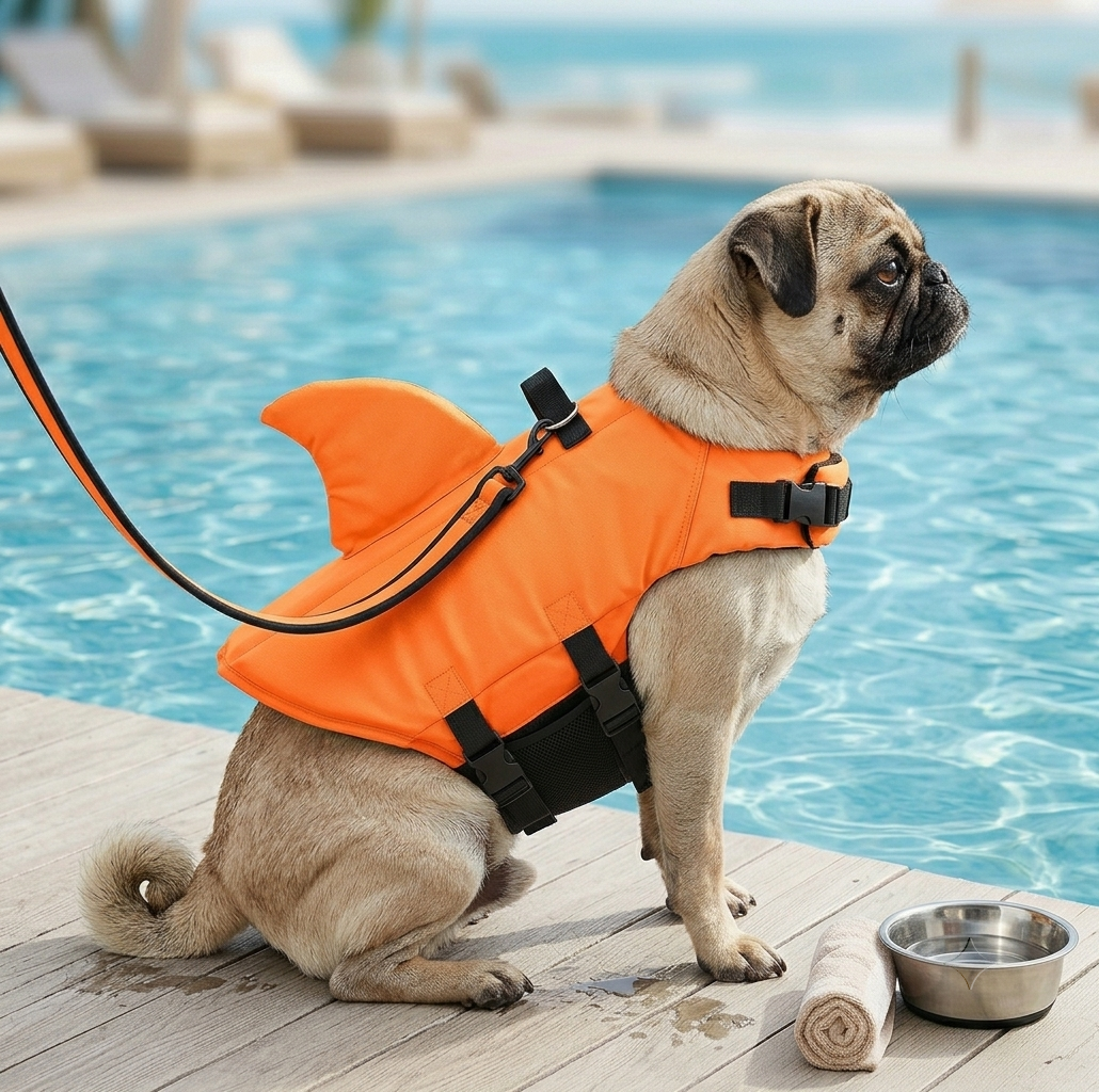 QuietPaws™ - Shark Fin Safety Dog Life Jacket