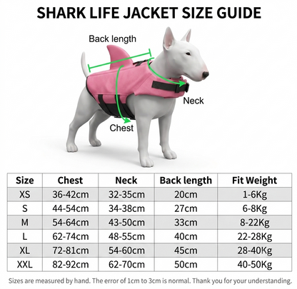 QuietPaws™ - Shark Fin Safety Dog Life Jacket