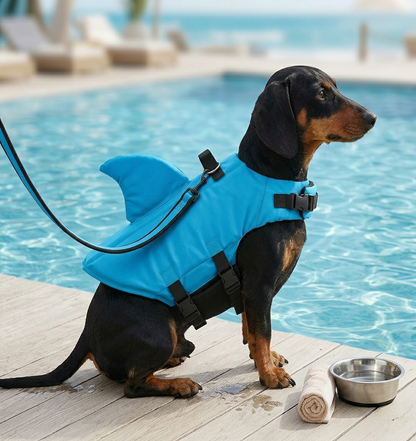 QuietPaws™ - Shark Fin Safety Dog Life Jacket