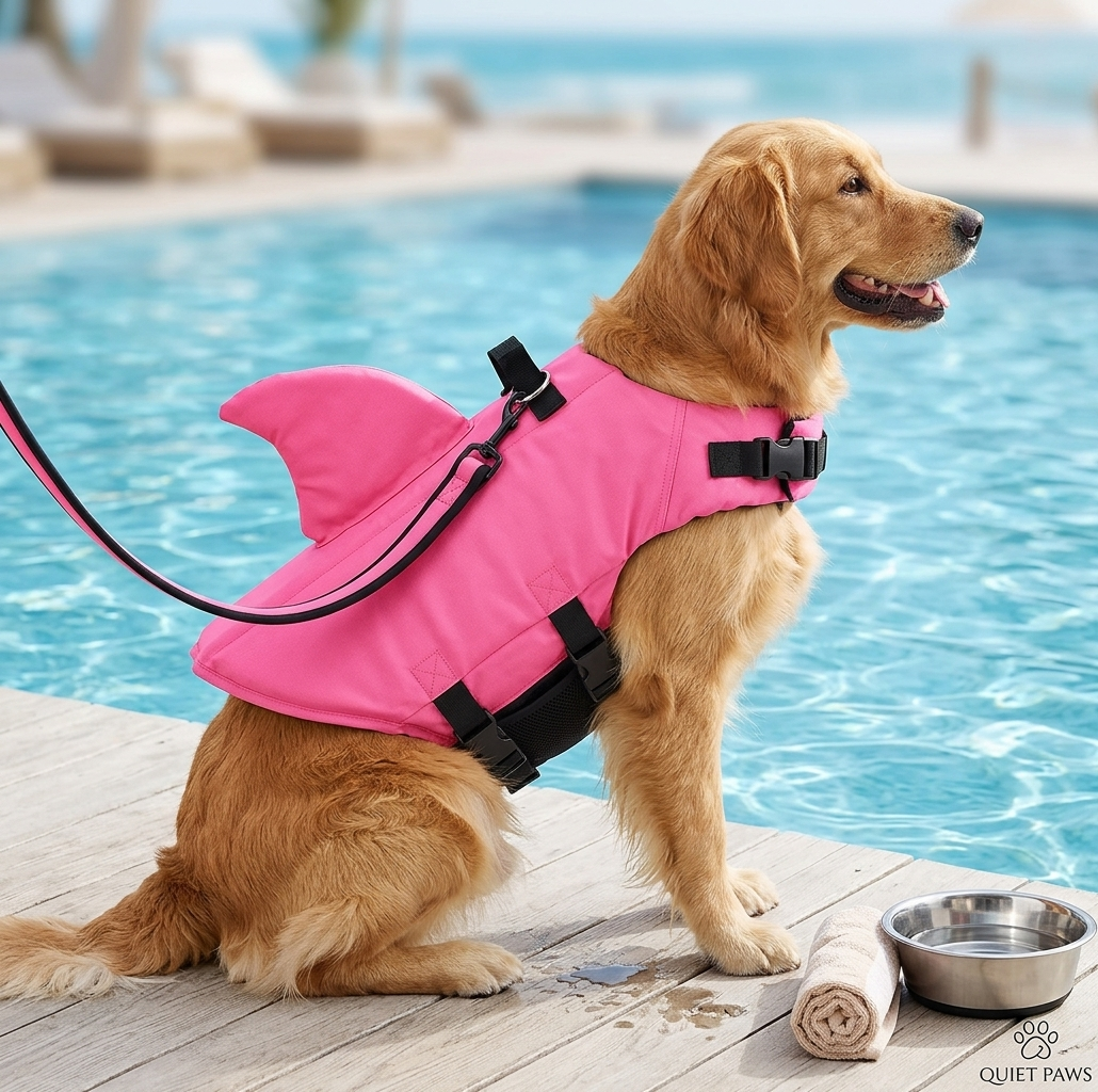 QuietPaws™ - Shark Fin Safety Dog Life Jacket