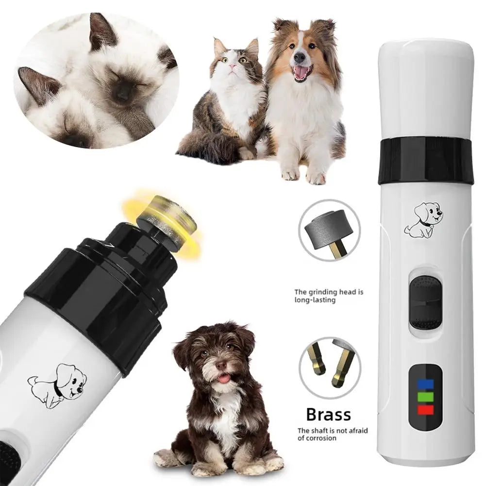 🐾 QuietPaw™ Painless Electric Pet Nail Grinder