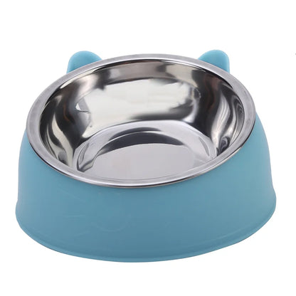 1/2/5 Piezas De Comederos Inclinados Creativos Para Gatos Y Cachorros, De Acero Inoxidable, Para Alimentar Y Beber, Para Mascotas, Perros Y Gatos