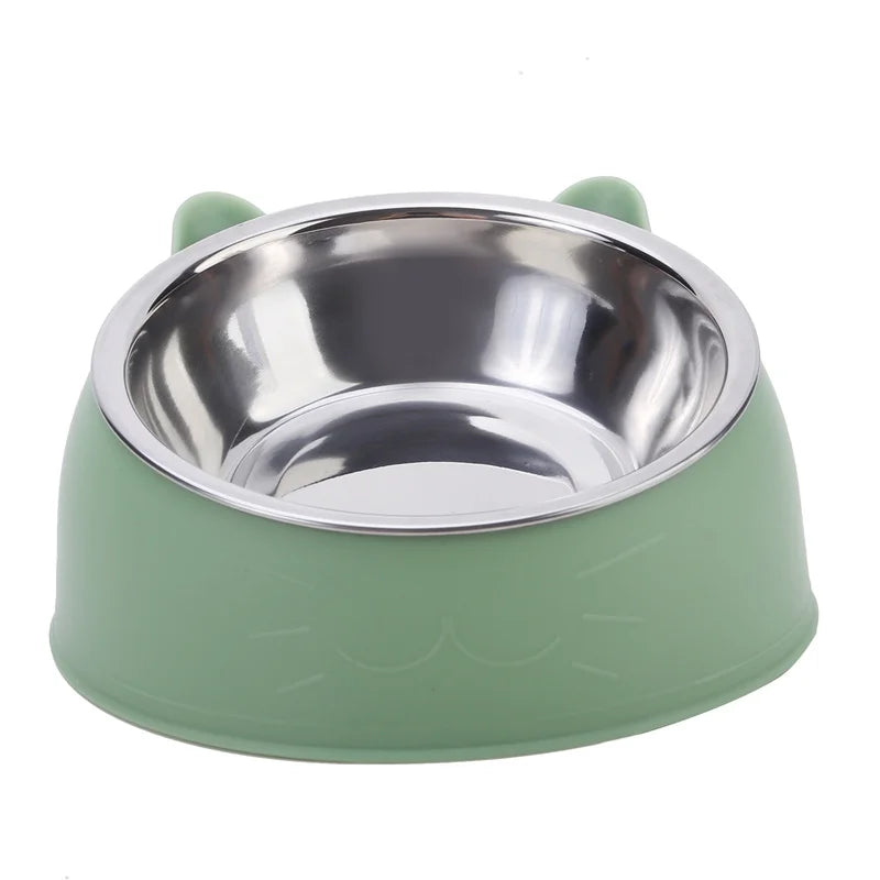 1/2/5 Piezas De Comederos Inclinados Creativos Para Gatos Y Cachorros, De Acero Inoxidable, Para Alimentar Y Beber, Para Mascotas, Perros Y Gatos