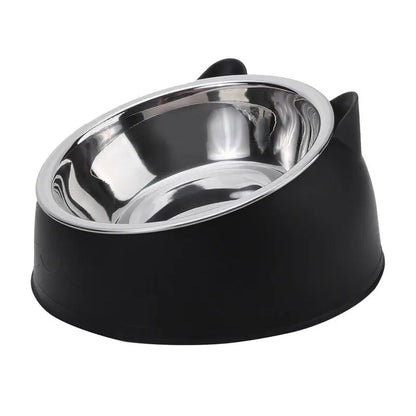 1/2/5 Piezas De Comederos Inclinados Creativos Para Gatos Y Cachorros, De Acero Inoxidable, Para Alimentar Y Beber, Para Mascotas, Perros Y Gatos