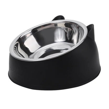 1/2/5 Piezas De Comederos Inclinados Creativos Para Gatos Y Cachorros, De Acero Inoxidable, Para Alimentar Y Beber, Para Mascotas, Perros Y Gatos