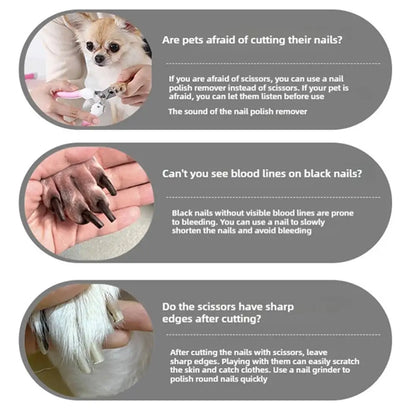 🐾 QuietPaw™ Painless Electric Pet Nail Grinder