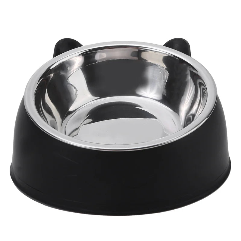 1/2/5 Piezas De Comederos Inclinados Creativos Para Gatos Y Cachorros, De Acero Inoxidable, Para Alimentar Y Beber, Para Mascotas, Perros Y Gatos